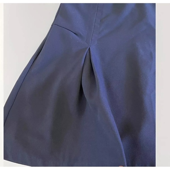 Tronjori Skirt Blue Schoolgirl  XL Academia Pleated Back Zip Fully Lined Preppy - Picture 3 of 7